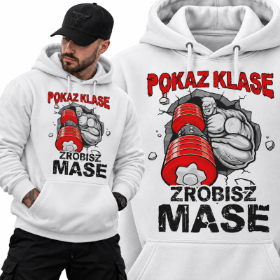 BLUZA Z KAPTUREM NA SIŁOWNIĘ  POKAŻ KLASE